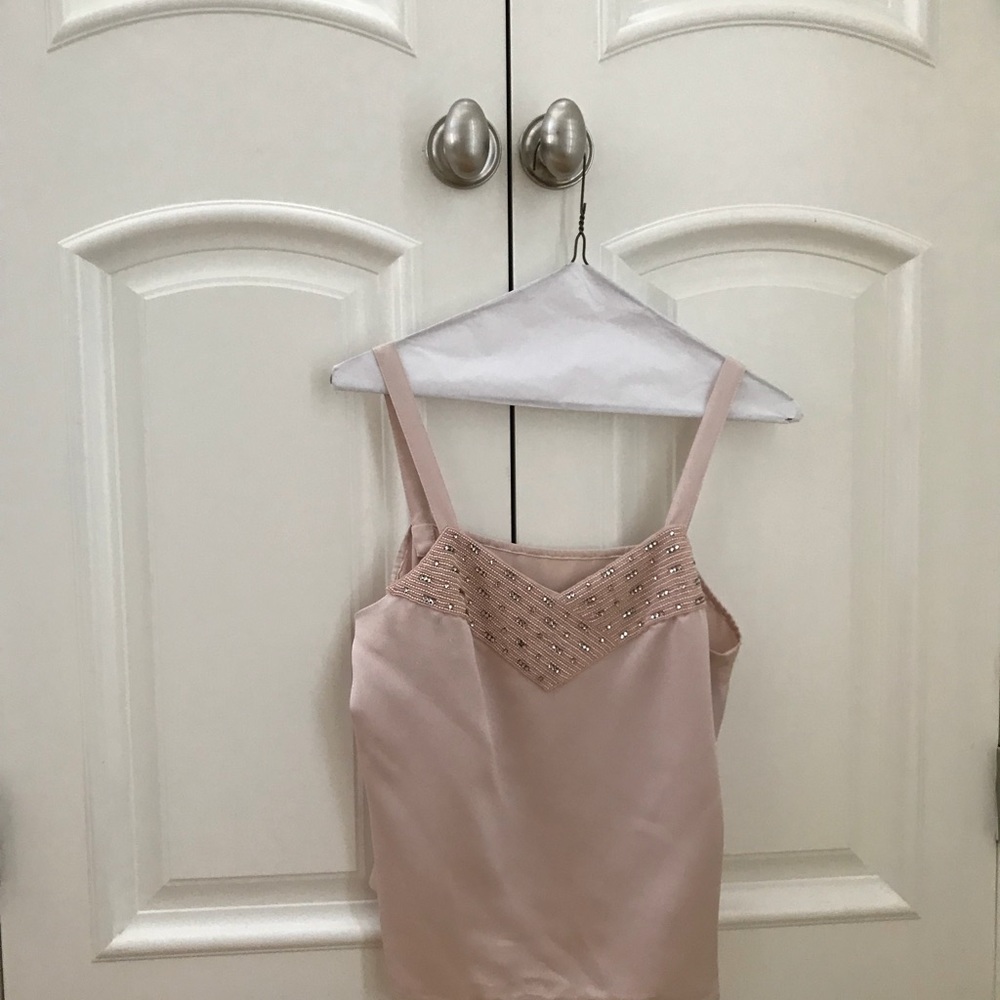 Pink Satin Camisole